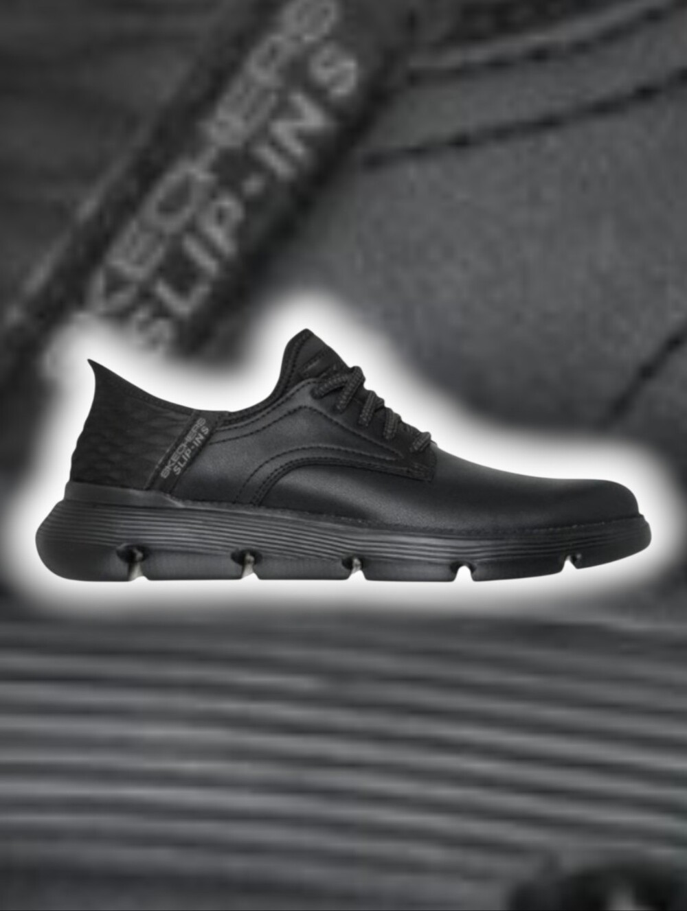 NIB | SKECHERS® Slip-ins® | Garza-Gervin Men's Shoes | Black | Size 9.5